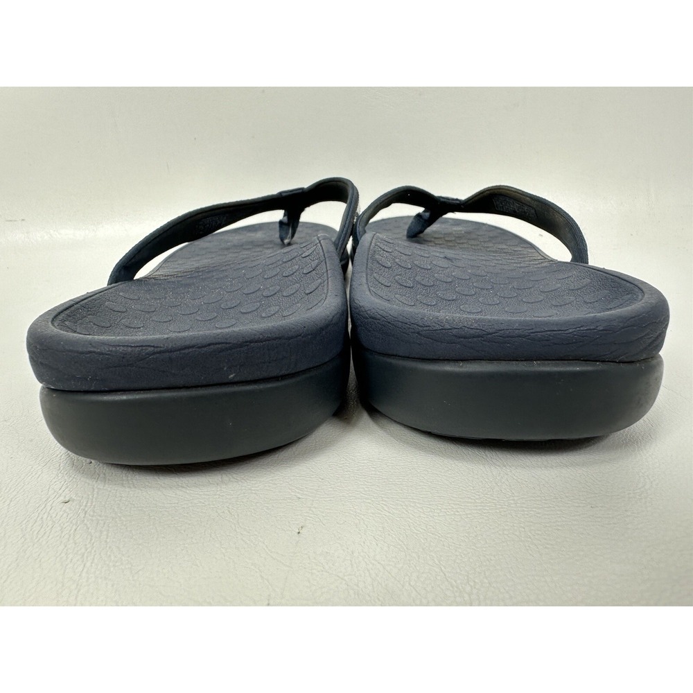 Vionic Tide II Blue Toe Post Sandal Flip Flop Womens Size 12 Arch Support Flat - Picture 4 of 9